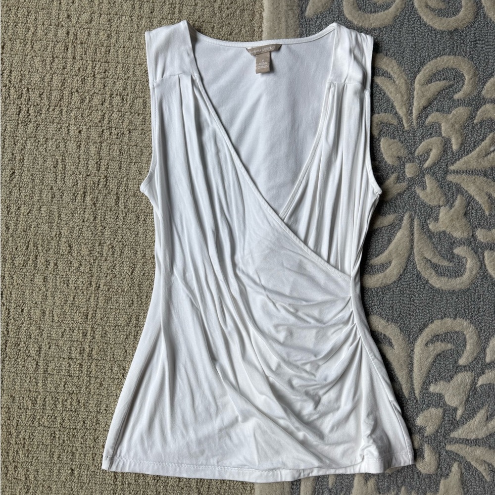 White Sleeveless Top